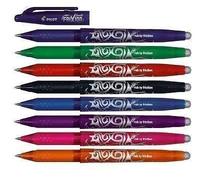 2 x Rollerball Pen Mixed Colour Pack of 8 - ERASABLE - 0.7mm BL-FR7 Includes: Blue, Green, Red, Black, Pink, Purple, Orange & Light Blue - 8 PENS