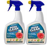 2 X Rose Clear Ultra Gun 3 In 1 Rose Bug Killer Fugus Control - 1 Litre