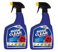 2 x Rose Clear Ultra Gun Trigger 3 In 1 Rose Bug Killer fugus Control - 1 Litre