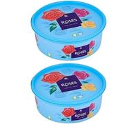 2 x Roses Chocolate Tubs 475G | Assorted Individually Wrapped Milk Chocolates | Sharing Chocolate Tub | Chocolate Gift for Family & Celebrations Celebrations