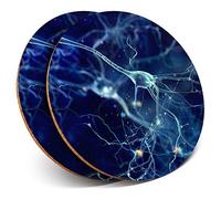 2 x Round Coasters - Cells Biology Science Doctor - Cork Backed Home Kitchen Accessory Tea Coffee Mug Mat #3181