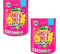 2 x Rowntree's Jelly Tots Tangy Sweets Sharing Bag 140g
