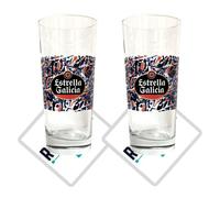 2 x Roxley Estrella Garcia Lager Beer Pint Glass X2