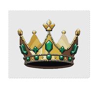 2 x 'Royal Crown' Microfibre Lens/Glasses Cleaning Cloths (LC00029641)