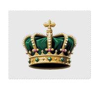 2 x 'Royal Kings Crown' Microfibre Lens/Glasses Cleaning Cloths (LC00029642)