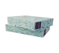 2 x Ruth White Recycled Chip Foam Full Height Yoga Blocks, 5cm / 2 inch