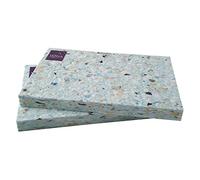 2 x Ruth White Recycled Chip Foam Half Height Yoga Blocks, 2.5cm / 1 inch