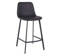 2 x Ryan Vintage Black PU Counter Stool