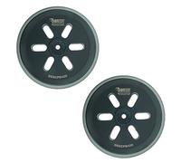 2 x SabreCut OSSCPB420_2 150mm Medium Hard 6 Hole Random Orbital Sander Hook and Loop Backing Pads Compatible with Bosch GEX 150 AC GEX 150 Turbo PEX 420 Medium