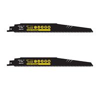 2 x SabreCut SCRS1140HM_2 Tungsten Carbide 228mm 6 TPI S1140HM Aerated Concrete Brick Plastic and Metal Straight Cutting Reciprocating Sabre Saw Blades