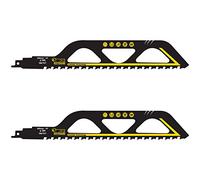2 x SabreCut SCRS1243HM_2 Tungsten Carbide 305mm 2 TPI S1243HM Medium Bricks Poroton Fibre Cement Concrete Straight Cutting Reciprocating Sabre Saw