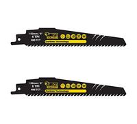 2 x SabreCut SCRS940HM_2 Tungsten Carbide 152mm 6 TPI S940HM Aerated Concrete Brick Plastic and Metal Straight Cutting Reciprocating Sabre Saw Blades