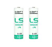 2 x SAFT LS14500 - 3.6V Lithium Battery AA ER14500 LS 14500 ER6 SL-360 TL-2100