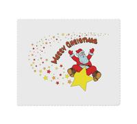2 x 'Santa Swinging on a Star' Microfibre Lens/Glasses Cleaning Cloths (LC00030225)