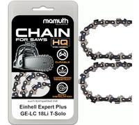 2 x Saw Chains 20 cm 1.3 mm 3/8 Inch 33TG for Einhell Expert Plus GE-LC 18Li T-Solo