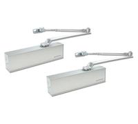 2 x Schartec Door Closer D2024 up to 85 kg and 110 cm Width Automatic Top Door Closer Hydraulically Adjustable for Interior Door