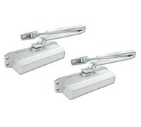 2 x Schartec Door Closer D503 up to 65 kg and 95 cm Width Automatic Top Door Closer Hydraulic Adjustable for Interior Door