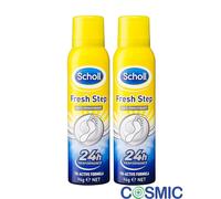 2 X SCHOLL FRESH STEP ANTI-PERSPIRANT 24H PERFORMANCE 150ML