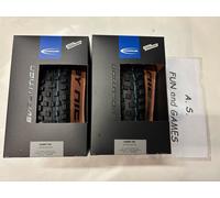 2 X Schwalbe 26 X 2.40 Nobby Nic Tubeless Bronze Wall Folding Tyres