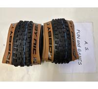 2 X Schwalbe 26 X 2.40 Nobby Nic Tubeless Bronze Wall Folding Tyres