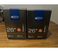 2 X SCHWALBE SV12 Bicycle Cycle Bike Inner Tube - 26 x 1/1.5 - 40mm Presta Valve