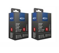2 x Schwalbe SV19 Bicycle Inner Tube 27.5 - 29 Inches, 28 x 1.5 - 2.35, 40 - 62 / 584 - 622, NR.19 SV
