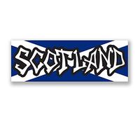 2 x Scotland Flag Sticker Car Bike Bike Laptop Helmet Decal Scottish Pride #4145 (10cm Wide x 3.6cm Tall)