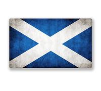 2 x Scotland Scottish Flag Vinyl Sticker - Standard or Window Cling #0027/VS (10cm Wide x 6cm Tall, Static Cling (Windows))