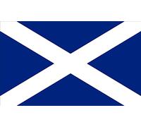 2 x Scotland Scottish Saltire Flags 200mm Wide Gloss Vinyl Bumper Stickers Decals 200mm x 84mm