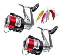 2 x Sea Fishing Reels and FREE Mackerel Feathers