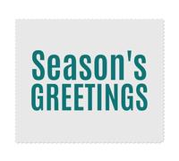 2 x 'Season's Greetings' Microfibre Lens/Glasses Cleaning Cloths (LC00031001)