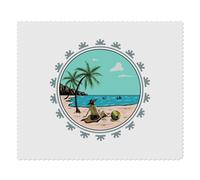 2 x 'Serenity by the Sea' Microfibre Lens/Glasses Cleaning Cloths (LC00025989)