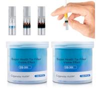2 x Set of 100 Cigarette Filter Attachments, Disposable Filter Cigarettes, Anti Tar Filter for Cigarettes, Cigarette Filter Attachment, Efficient Filtering, Regular Size