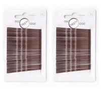 2 x Set of 36 Brown 45mm Kirby Hair Grips Bobby Pins Hair Clips for Women - Bundled by Smart Cutie