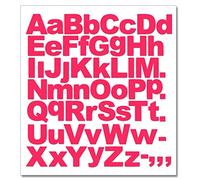 2 x Set of A-Z Hot Pink Capital & Small Letters Full Alphabet - Removable Self Adhesive Waterproof Durable Vinyl Stickers - Cut to the sticker Shape - size 20mm