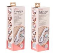 2 x Sew Easy Ruler Grip Safety Handle Grey
