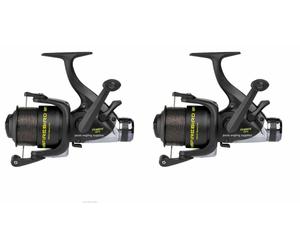 2 x Shakespeare 6000 Firebird Freespool Carp Fishing Reels Bait, Switch