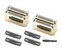 2 x Shaver Head and 4 x Double Foil with 1 Brush Compatible with BaByliss PRO Double Foil Shaver, BaBylissPRO FXFS2 Razor, Razor Replacement Foil Head
