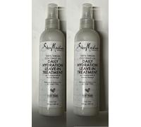 2 X Shea Moisture 100% Virgin Coconut Oil Leave In Treatment 237ml.