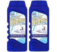 2 x Shiny Sinks Cleaner for Ceramic Stainless Granite Sinks & Basins 290ml