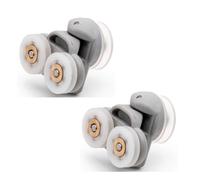 2 X Shower Part Shower Door Rollers, Spare, Runners 19mm Wheels Grooved Shower Part L3