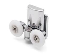 2 X Shower Part Zinc Alloy Shower Door Bottom Rollers/runners 23mm Wheel Diameter (6mm Thick Glass) L067