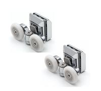 2 X Shower Part Zinc Alloy Shower Door Top Rollers/runners/wheels 23mm Wheel Diameter For 6mm Thick Glass L020