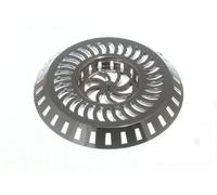 2 x Shower Sink STRAINERS Anti Clog Hair Waste Trap Chromed Plastic 80MM