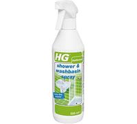 H&G Shower & Washbasin Spray – Quick limescale, skin grease & soap residue remover – 2x500ml