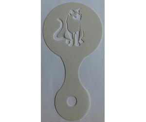 2 x Siamese cat coffee cup/cappuccino stencils reusable many times present gift cafe
