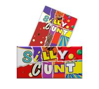 2 x Silly Cunt - Funny Chocolate Novelty Wrappers Insults Joke Valentines Fathers Mothers Day Birthday Secret Santa Gift Present Rude (Chocolate Bar Not Included)