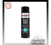 2 x Simoniz Satin Black Tough Engine Enamel Paint Spray 500ml Smooth Finish