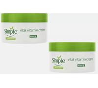 2x of 50ml Simple Kind To Skin Vital Vitamin Night Cream With Vital Vitamin White