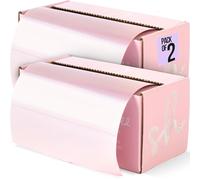 2 X Simply Hair Luxury Extra Wide Embossed Hair Foil Roll with Built-In Cutter | 12.7cm x 100m Professional Hairdressing Foil for Highlighting & Balayage â€“ Rose Gold